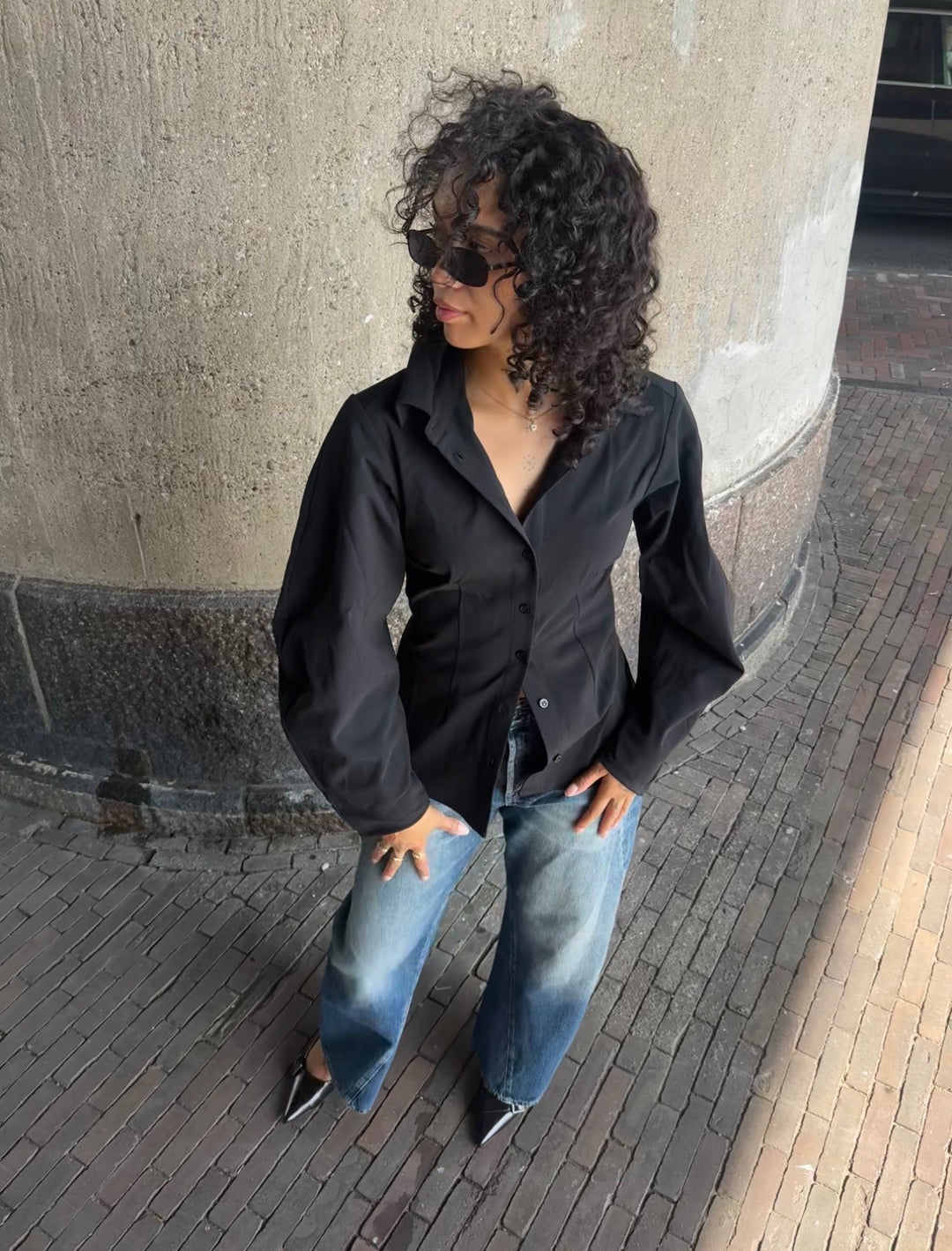 Refined balloon blouse Lila