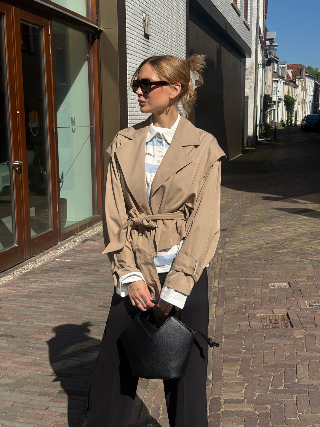 BOSS C_Jophelia Cropped Trenchjack