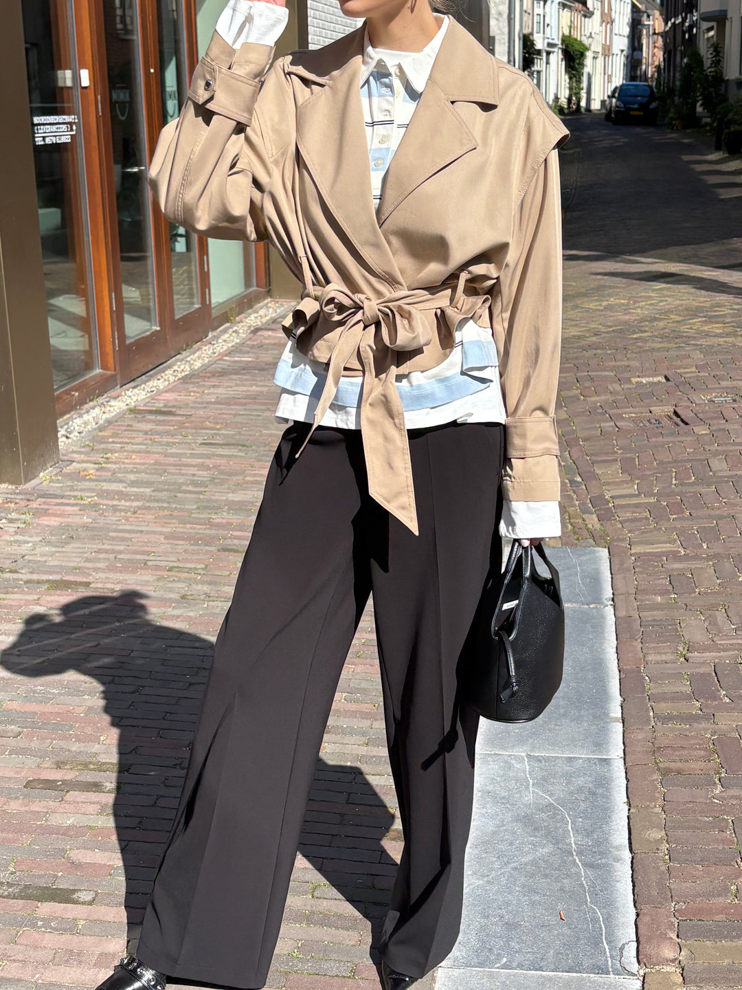 BOSS C_Jophelia Cropped Trenchjack