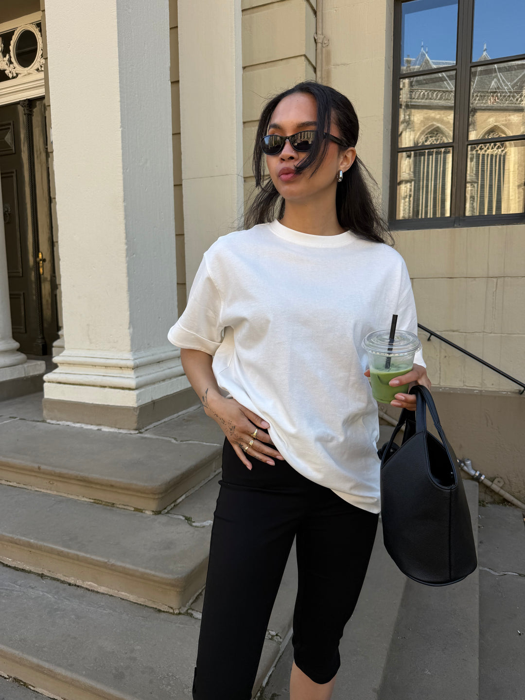 Rouge Edit Round Neck Oversized T-shirt