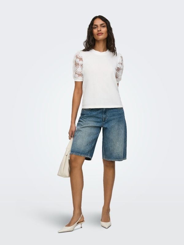 JDY Lina Loose Fit Bermuda denim shorts
