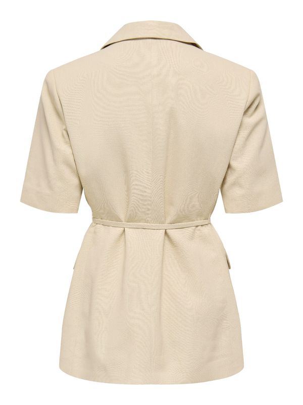 JDY JDYNAOMI linnen blazer met korte mouwen