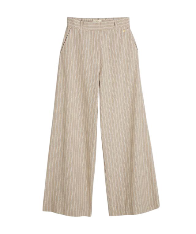 Josh V Odessa Gestreepte Wide Leg Pantalon