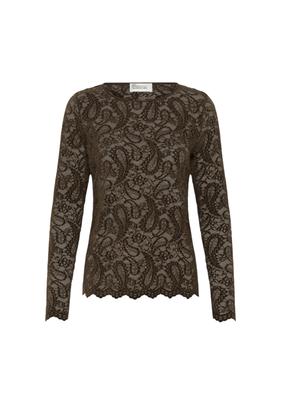 My Essential Wardrobe Salvi ls lace blouse