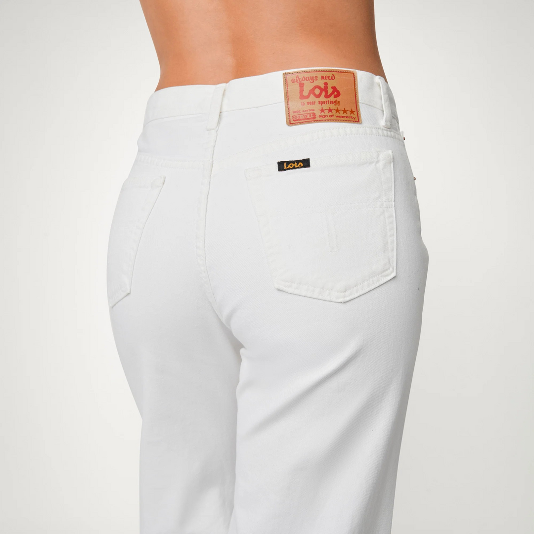 Lois Lindsay Palazzo Jeans Wit
