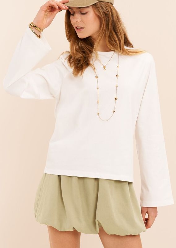 My Jewellery Oversized Longsleeve Top Wit