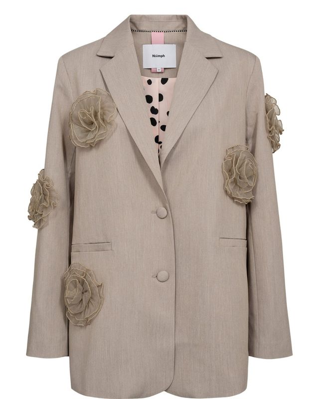 Numph Nufloria Blazer - Chateau Gray Melange