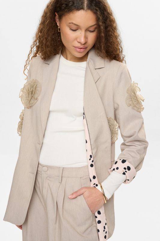 Numph Nufloria Blazer - Chateau Gray Melange