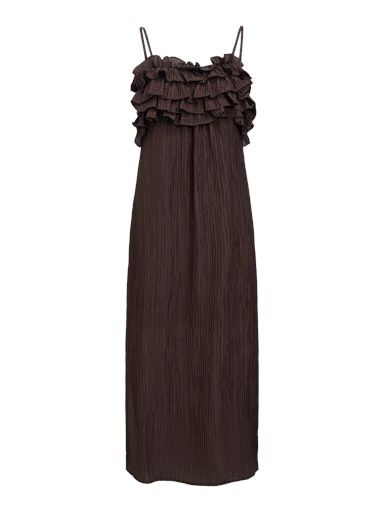 OBJECT OBJLYNE Maxi Jurk Seal Brown