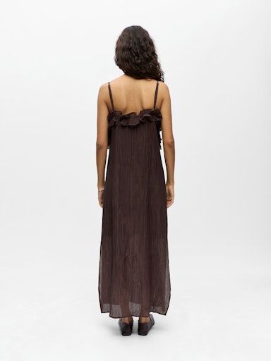 OBJECT OBJLYNE Maxi Jurk Seal Brown