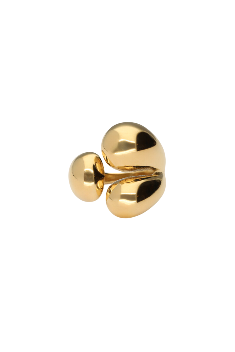 My Jewellery Bold ring met driedubbele wikkel & bolling