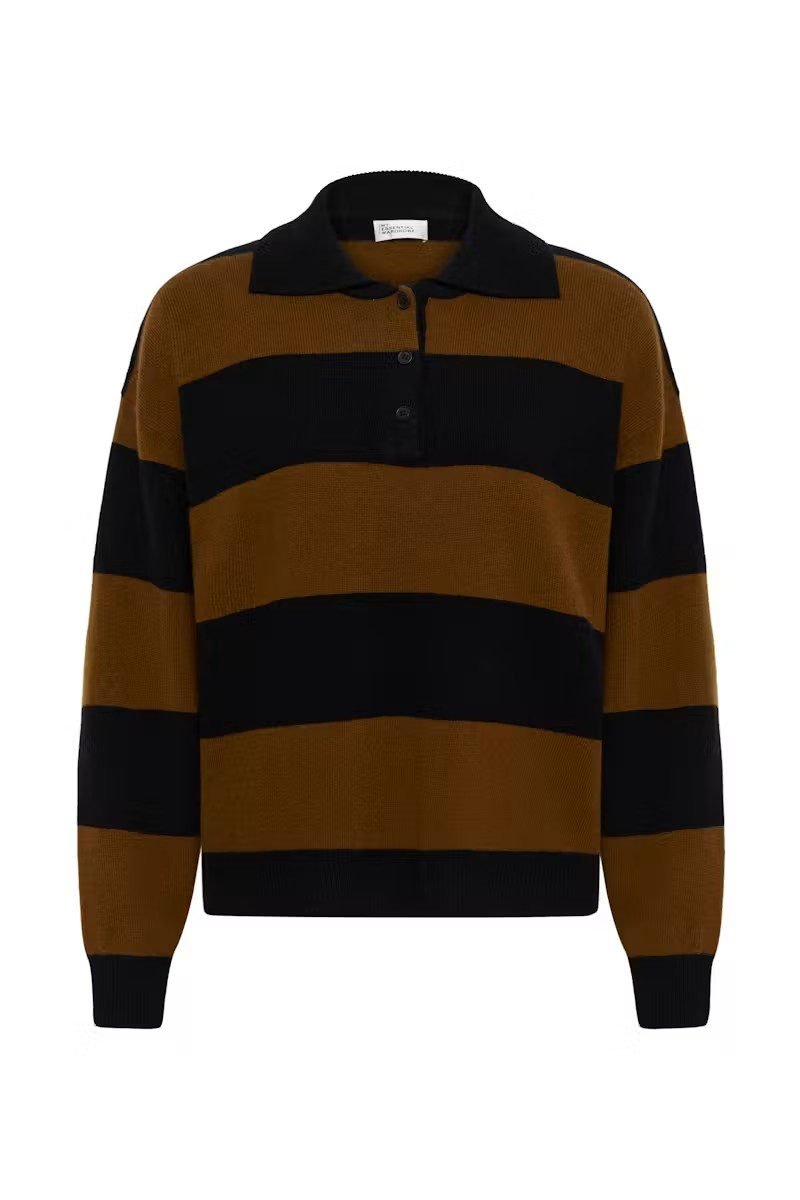 My Essential Wardrobe Jola knit polo pullover