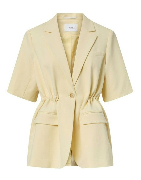 YAS Likka Blazer met Korte Mouwen en Taillekoord